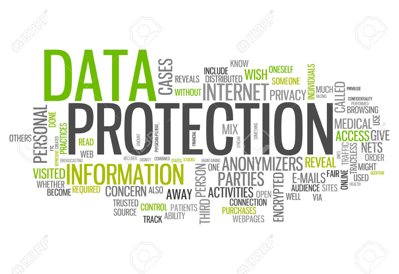 27038251 Word Cloud With Data Protection Related Tags Stock Photo