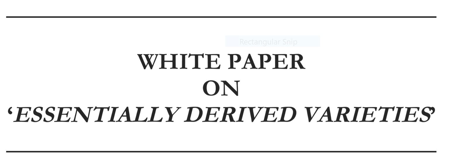 White Paper on ‘Essentially Derived Varieties’